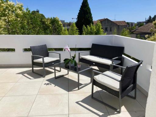 Appartement Terrasse Panoramique Hopitaux Et Facultes Montpellier Dış mekan fotoğraf